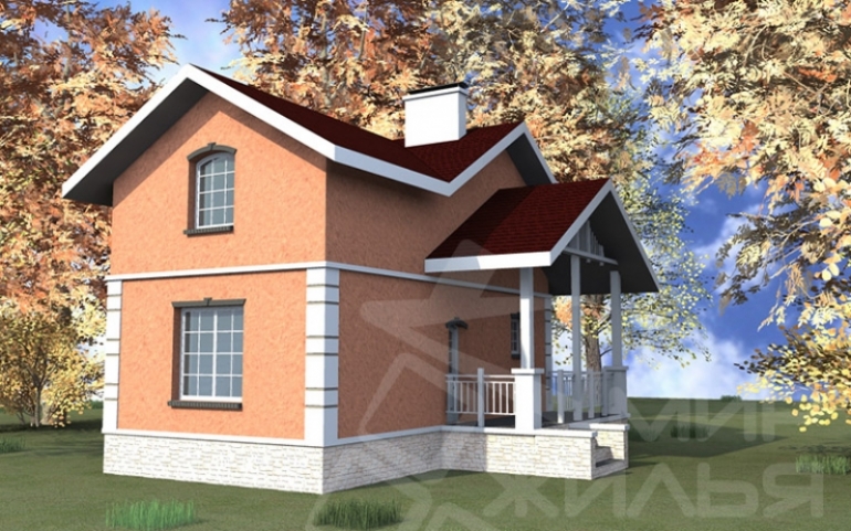 Проект двухэтажного дома №248-104
