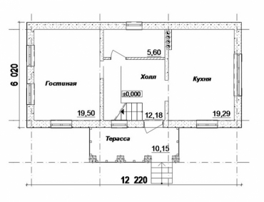 План двухэтажного дома под ключ